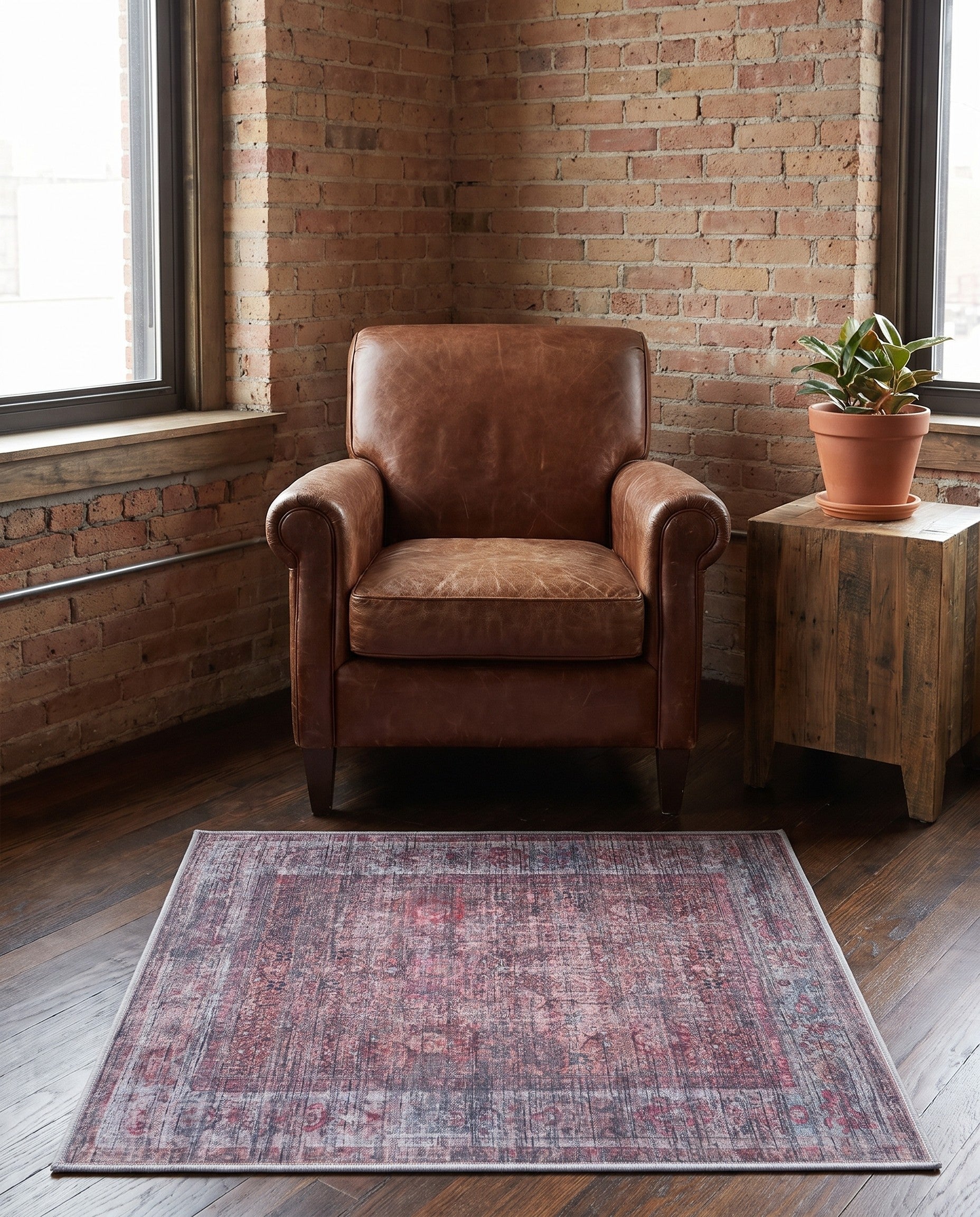 100cm x 100cm Nostalgia Square Rug
