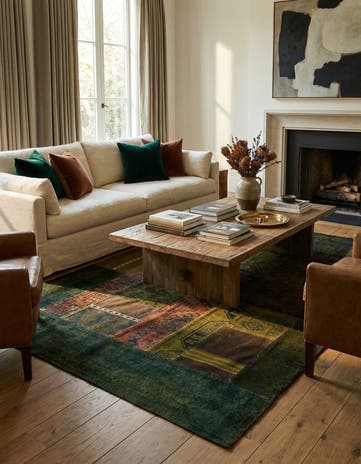 5' 10 x 8' 1 Hand Knotted Ultra Vintage Persian Wool Rug