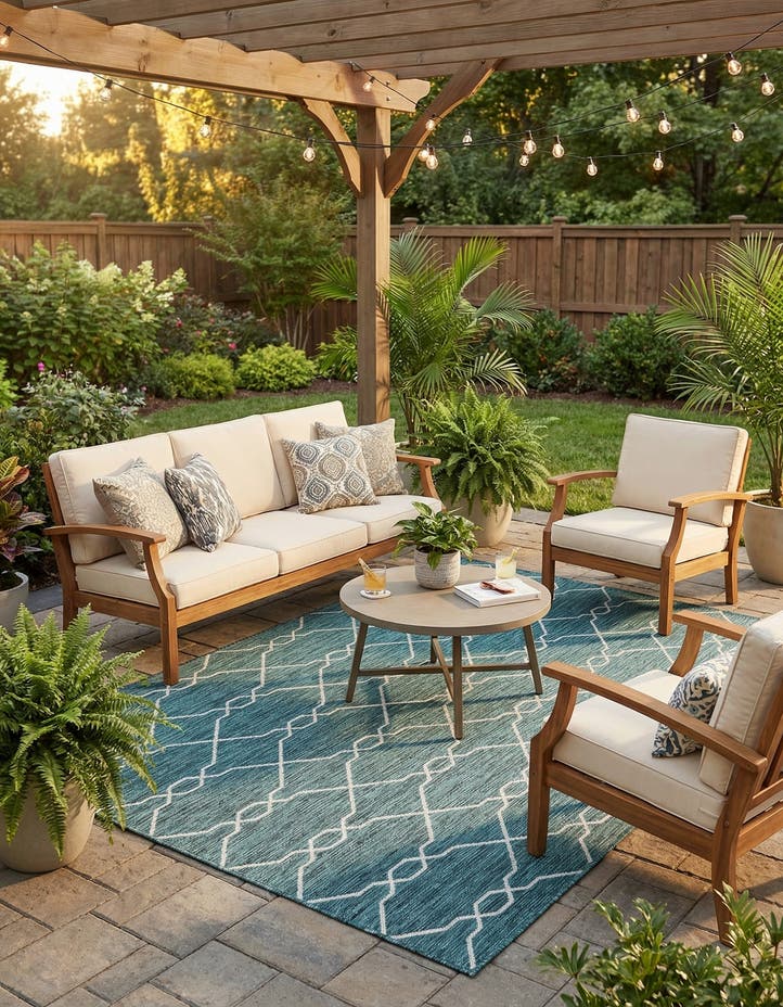 6' x 9' Easy-Clean Lattice Indoor / Outdoo...