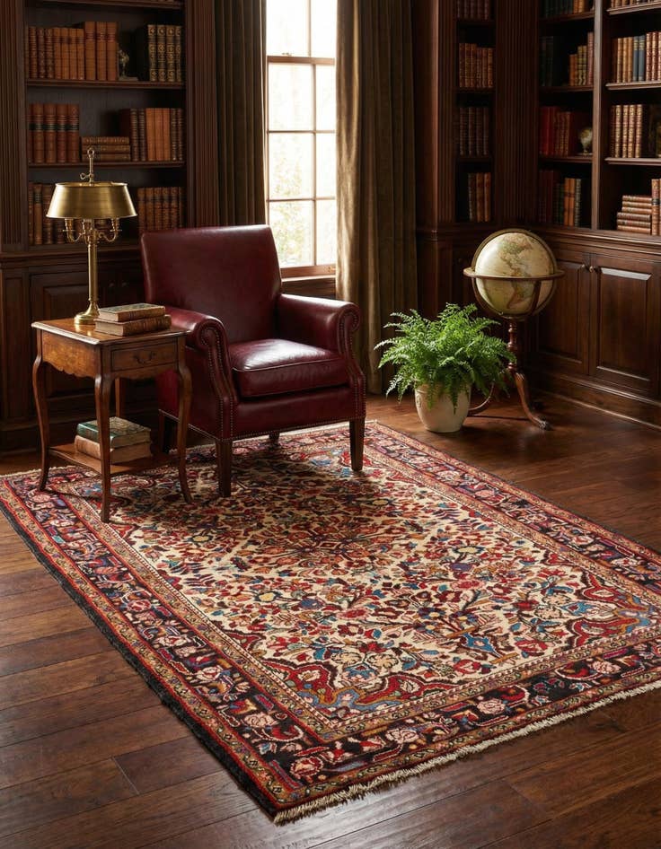 Detail image of 4' 10 x 6' 11 Bortschalu Wool Rug