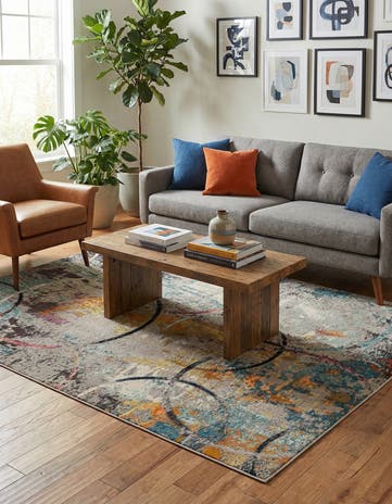 9' x 12' 2 Washable Theia Rug