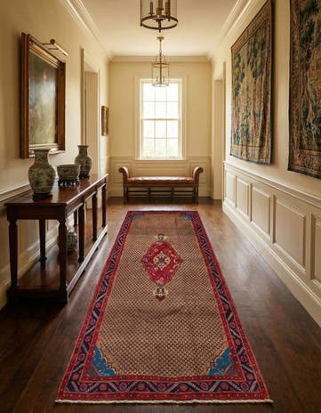 5' 4 x 10' 10 Hand Knotted Koliaei Persian Wool Runner Rug