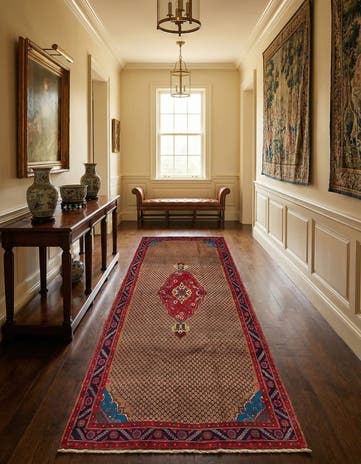 5' 4 x 10' 10 Hand Knotted Koliaei Persian Wool Runner Rug