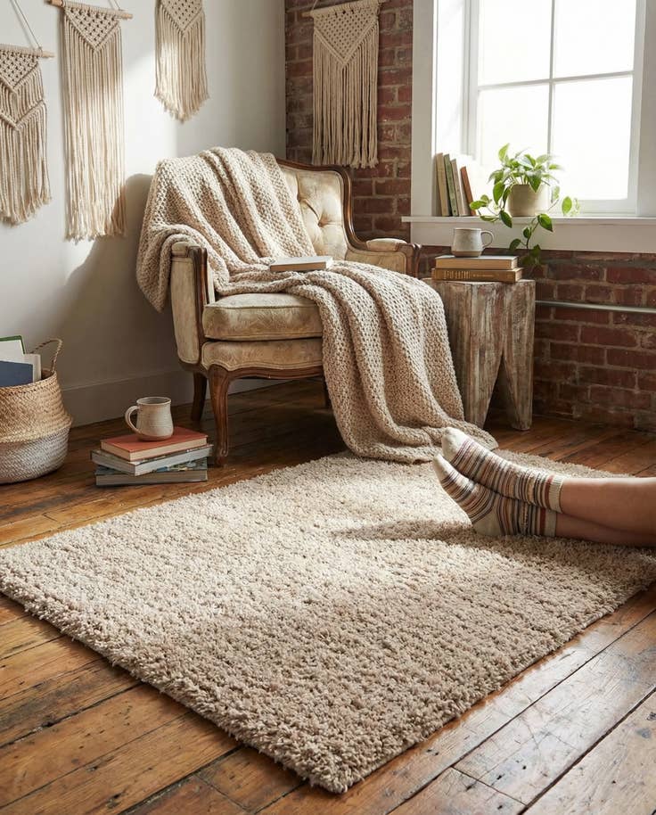 Detail image of 2' x 3' Zermatt Shag Rug