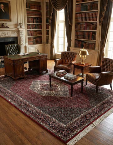 6' 7 x 10' 4 Hand Knotted Bidjar Oriental Wool Rug
