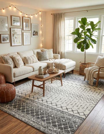 10' x 13' Moroccan Trellis Rug
