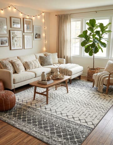 10' x 13' Moroccan Trellis Rug