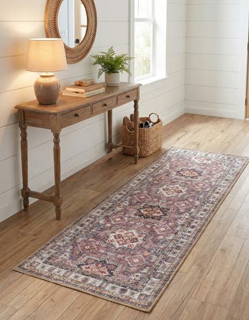 2' x 5' 1 Washable Timeless Runner Rug