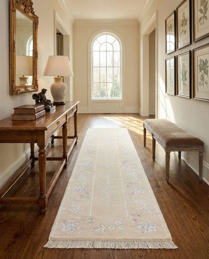 2' 7 x 9' 11 Hand Knotted Darya Wool Runner Rug