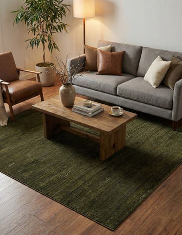 Green Finsbury Square Rug
