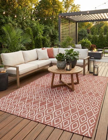 9' x 12' Easy-Clean Jill Zarin Turks and Caicos Indoor / Outdoor Rug