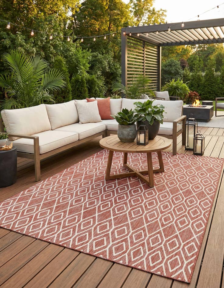 Detail image of  9' x 12'  Washable Jill Zarin Turks and Caicos Indoor / Outdoor Rug