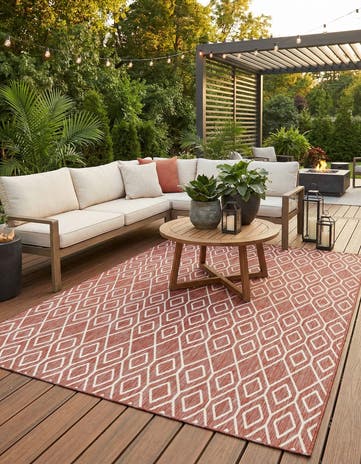 9' x 12' Easy-Clean Jill Zarin Turks and Caicos Indoor / Outdoor Rug