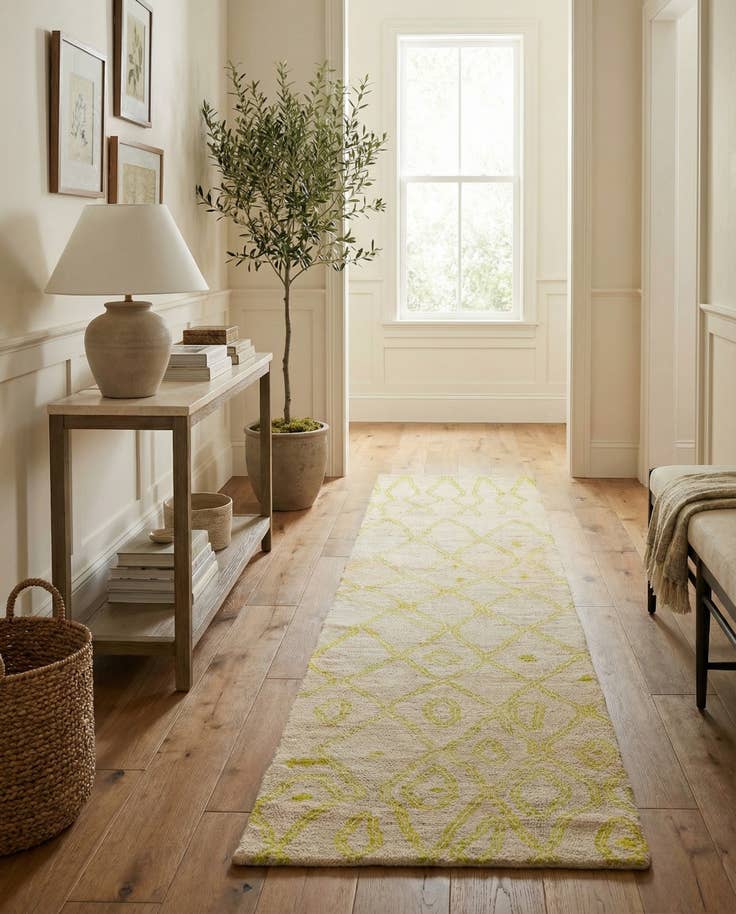 Detail image of 2' 4 x 9' 10 Hand Knotted Darya Wool Runner Rug