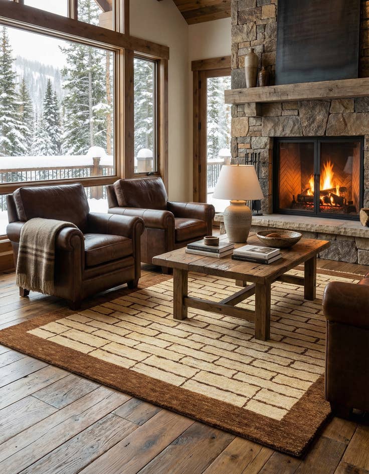 Detail image of 4' 6 x 6' 3 Juma Wool Rug