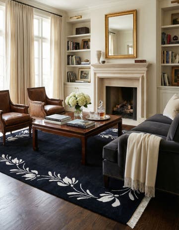5' 7 x 7' 10 Hand Knotted Darya Wool Rug