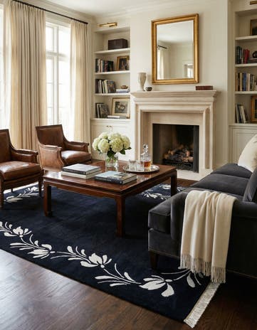 5' 7 x 7' 10 Hand Knotted Darya Wool Rug