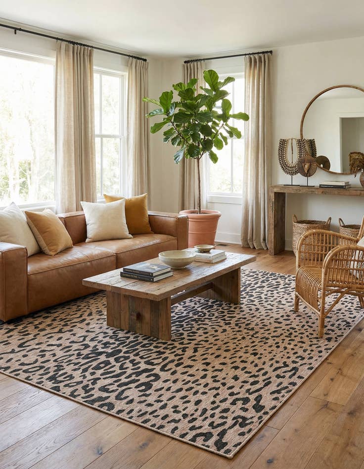 Detail image of  10' x 14'  Washable Safari Indoor / Outdoor Rug