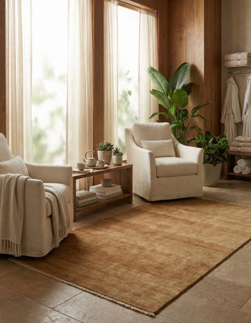 3' 4 x 6' 8 Hand Knotted Modern Ziegler Wool Rug
