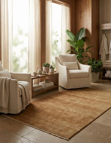 3' 4 x 6' 8 Hand Knotted Modern Ziegler Wool Rug
