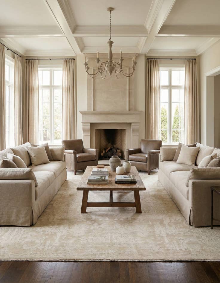 Detail image of  11' 9 x 16'  Hand Knotted Oushak Wool Rug