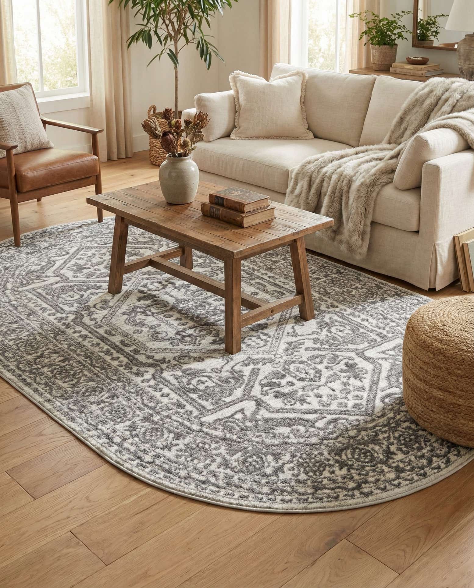 5' 3 x 8' Boston Oval Rug