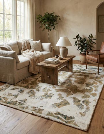 6' x 10' Hand Knotted Ultra Vintage Persian Wool Rug