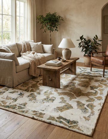 6' x 10' Hand Knotted Ultra Vintage Persian Wool Rug