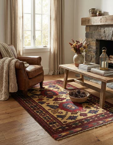 2' 10 x 4' 6 Hand Knotted Sumak Wool Rug