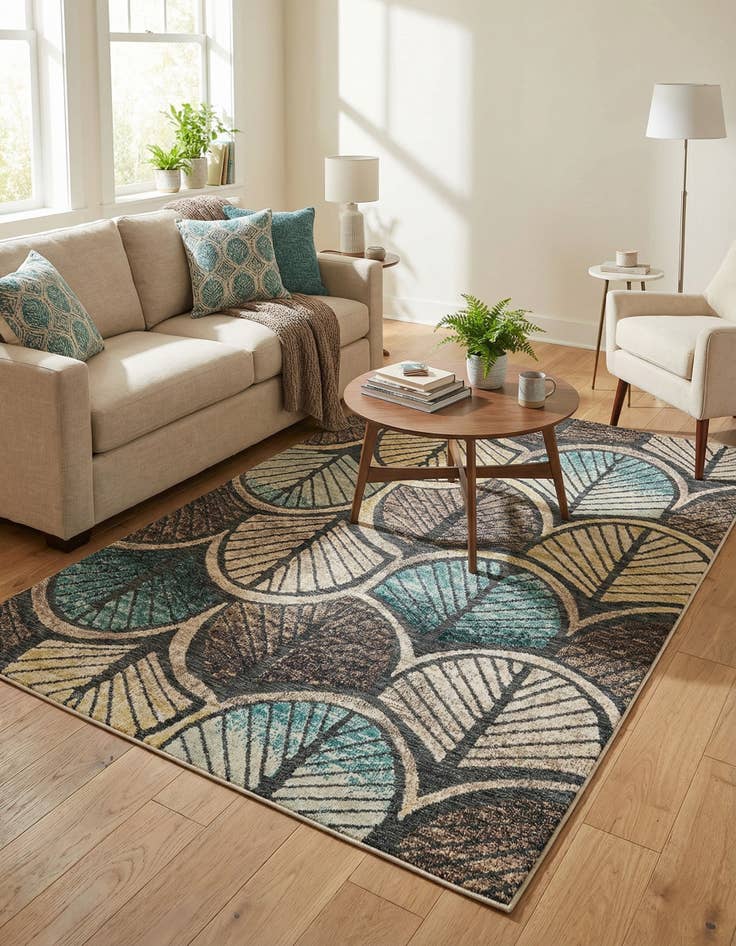 Detail image of 6' x 9' Easy-Clean Casablanca Indoor / Outdoor Rug