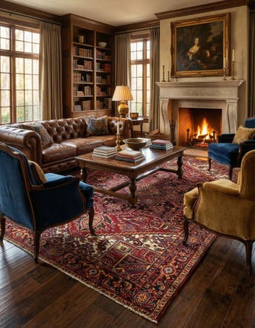 7' 11 x 11' 3 Hand Knotted Heriz Persian Wool Rug