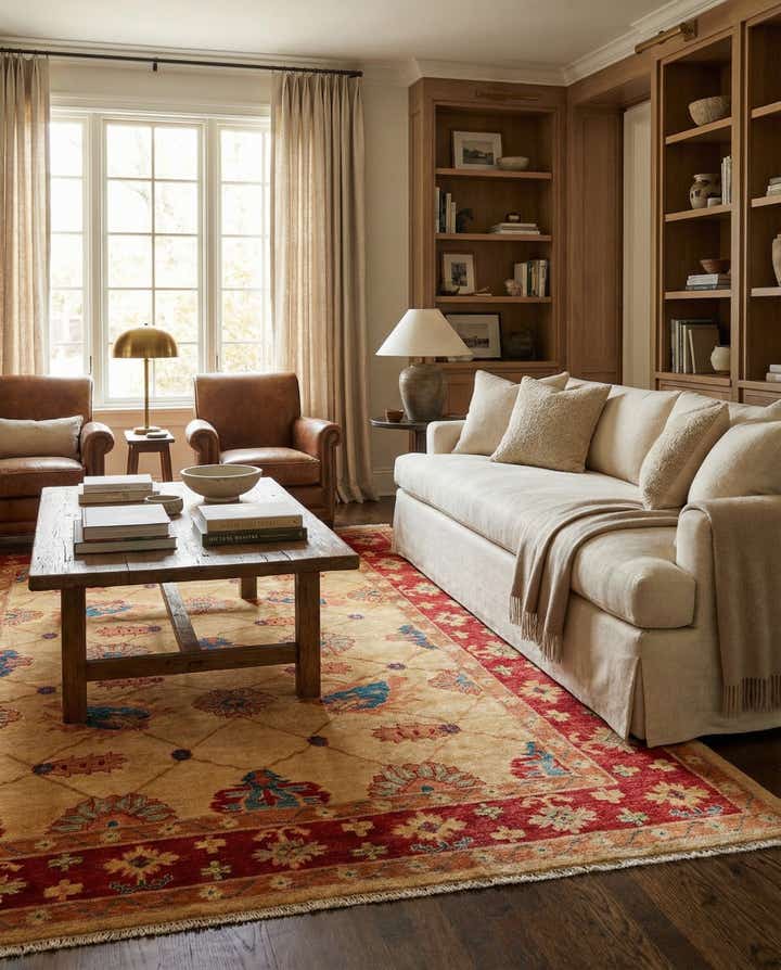 5' 6 x 7' 9 Hand Knotted Ziegler Wool Rug