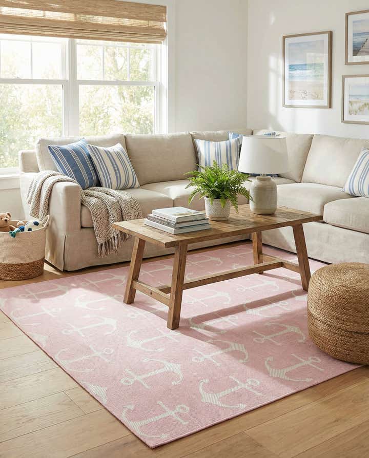 7' 10 x 11' Easy-Clean Coastal Indoor / Outdoor Rug