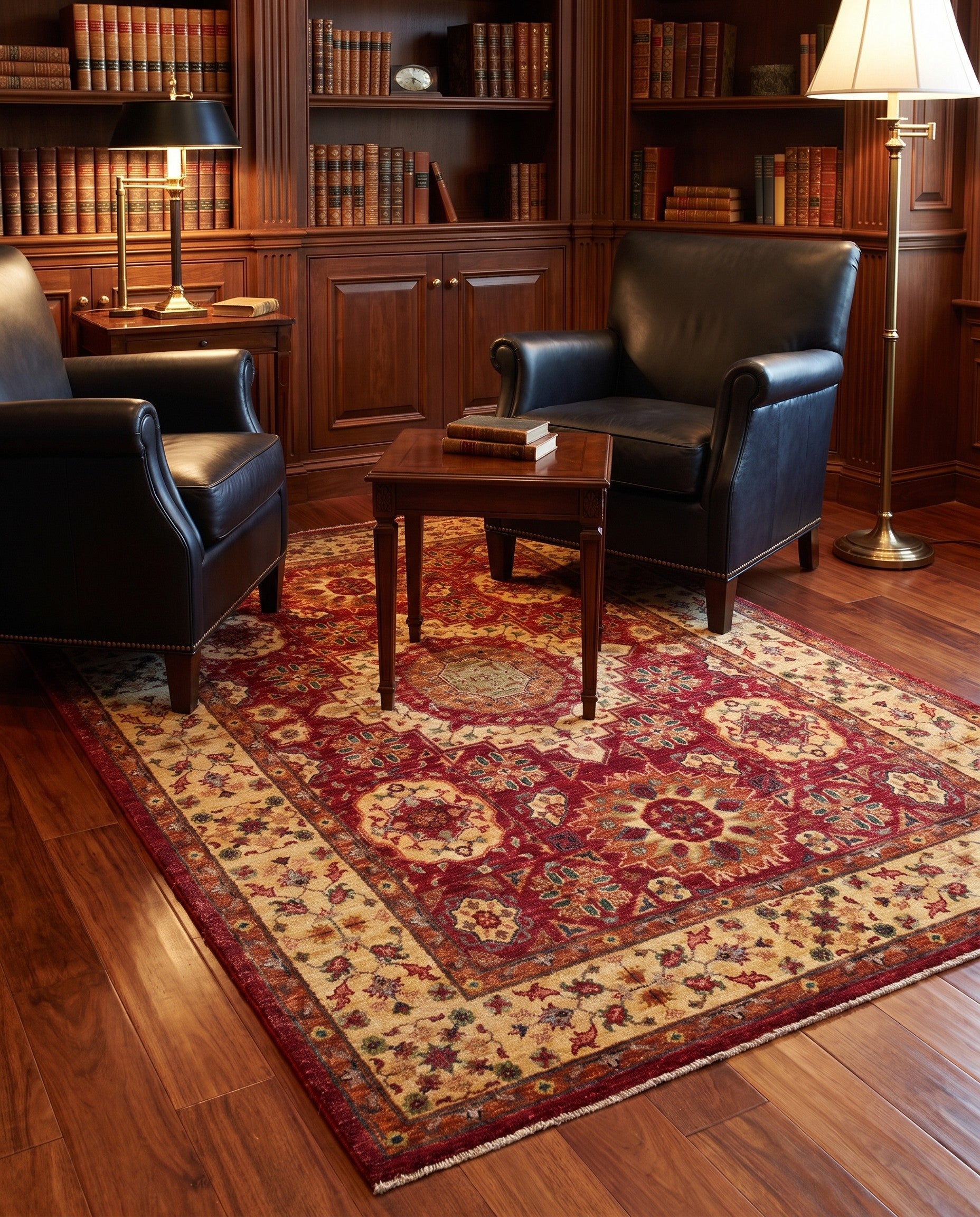 5' x 6' 8 Hand Knotted Mamluk Ziegler Rug