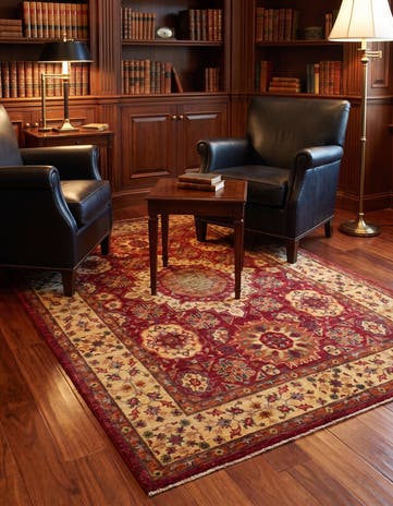 5' x 6' 8 Hand Knotted Mamluk Ziegler Rug