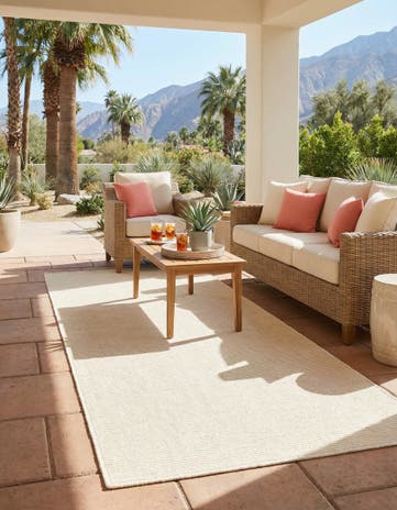Pebble Stones Easy-Clean Jill Zarin Palm Springs Indoor / Outdoor Runner Rug