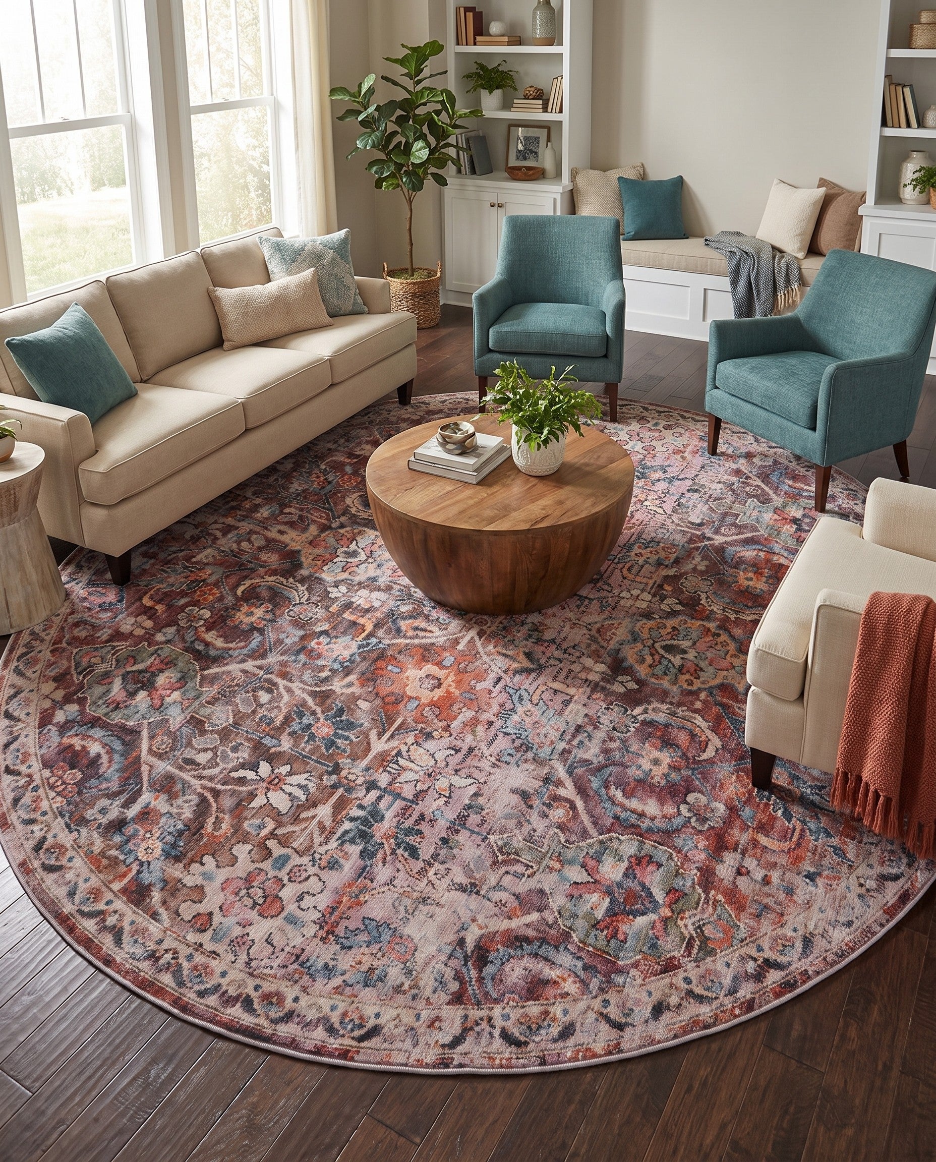 10' 6 x 10' 6 Nostalgia Round Rug
