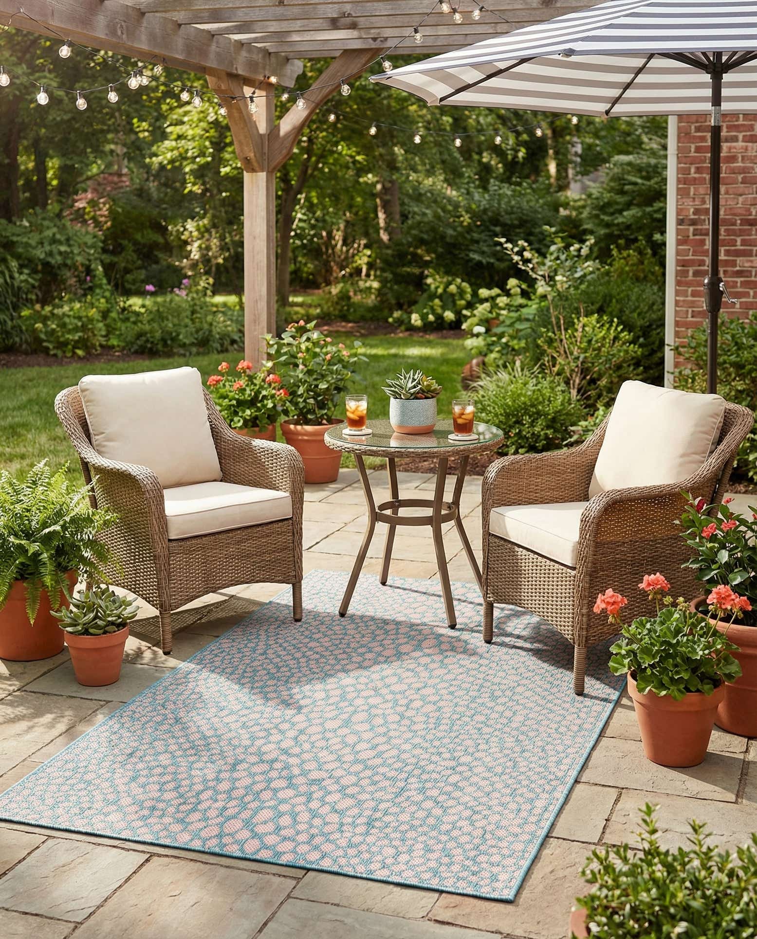 3' x 5' 3 Easy-Clean Jill Zarin Cape Town Indoor / Outdoor Rug