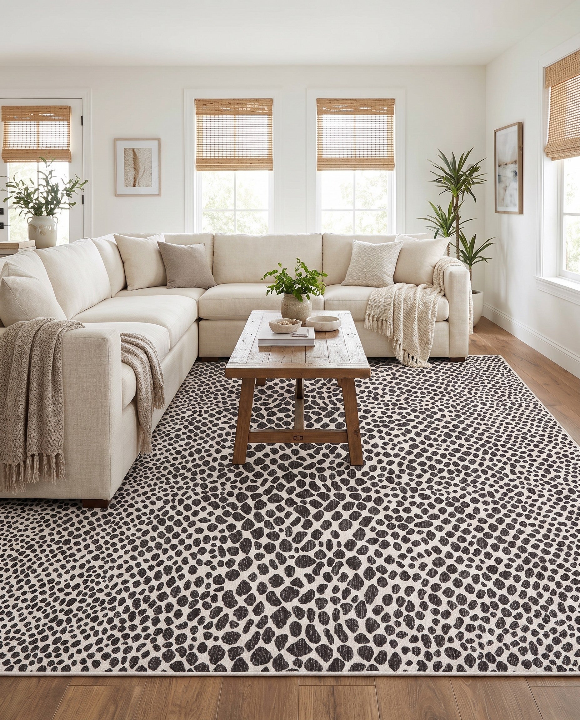 10' 8 x 10' 8 Easy-Clean Jill Zarin Cape Town Indoor / Outdoor Square Rug