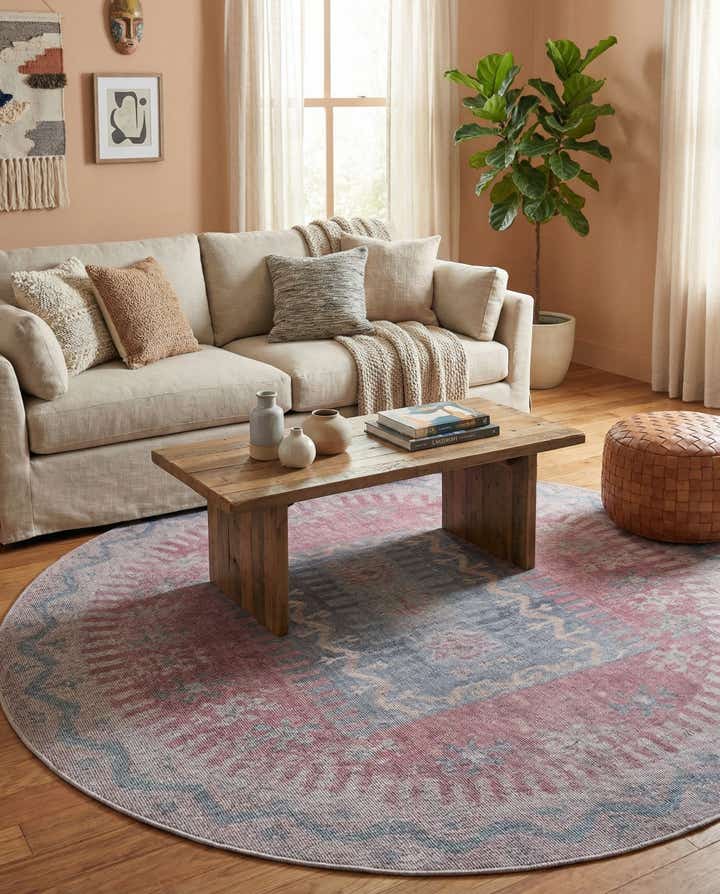 7' 10 x 7' 10 Washable Sisu Round Rug