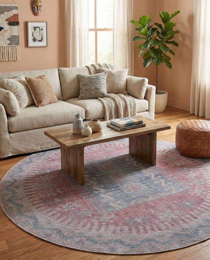 Detail image of 7' 10 x 7' 10 Washable Sisu Round Rug