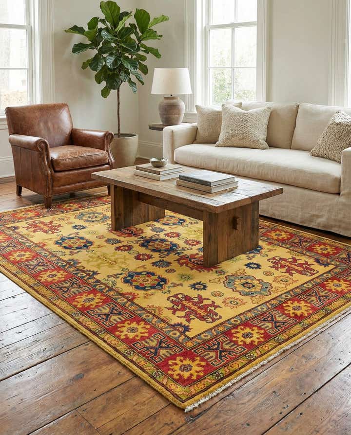5' 2 x 7' Hand Knotted Kazak Rug