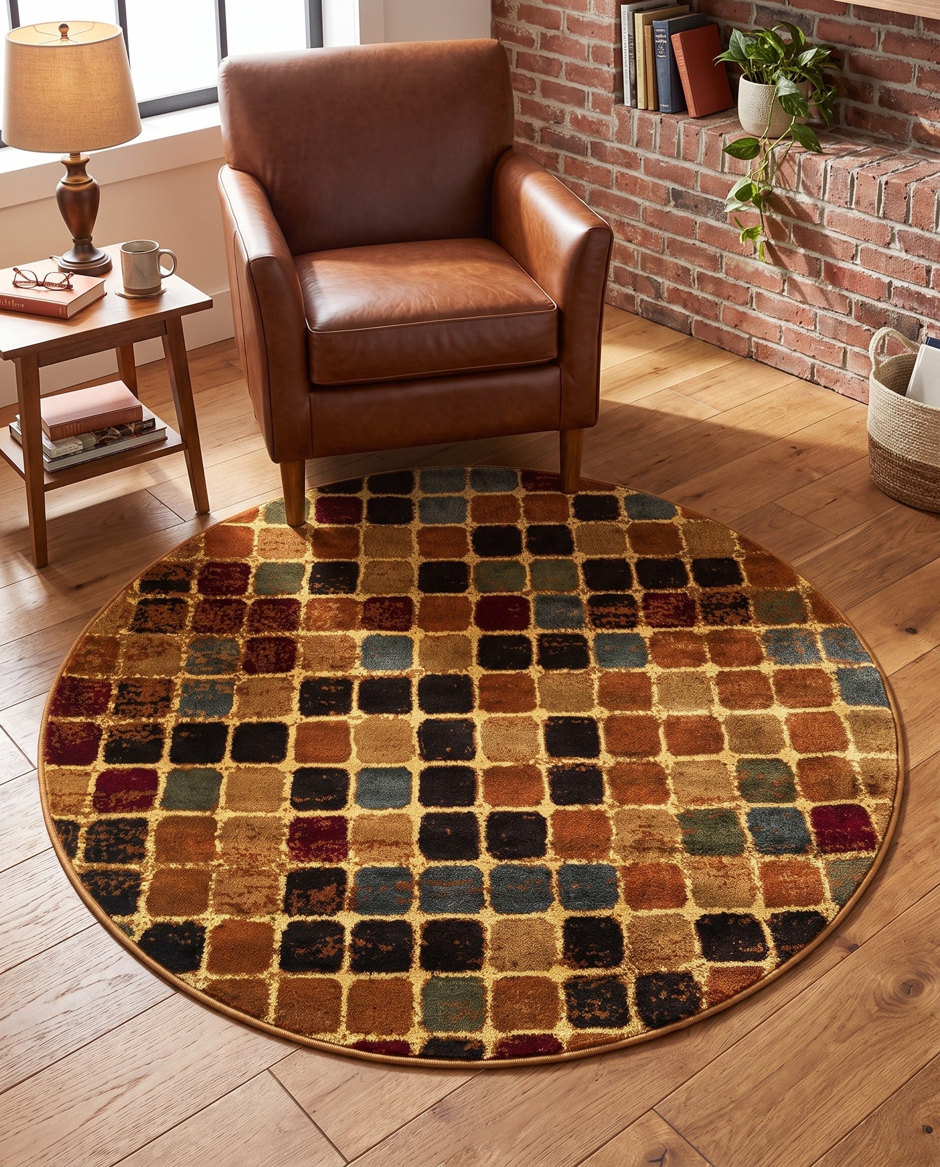 4' x 4' Cafe Round Rug