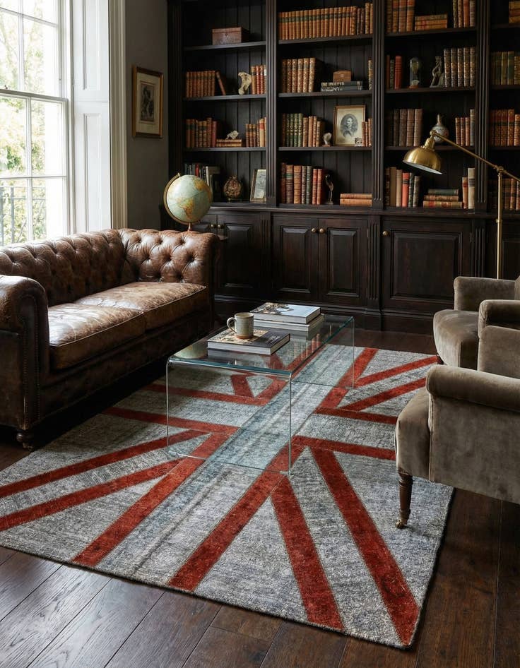 Detail image of 5' 6 x 7' 11  Hand Knotted Ultra Vintage Persian Wool Rug