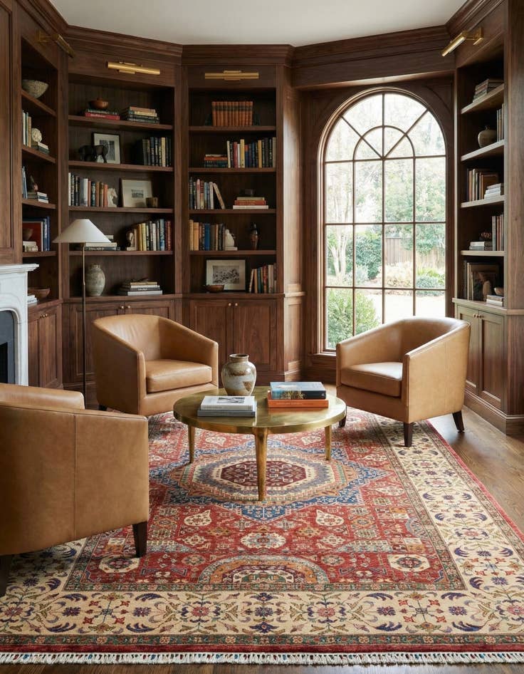 Detail image of 5' 11 x 8' 6  Hand Knotted Ariana Ziegler Rug