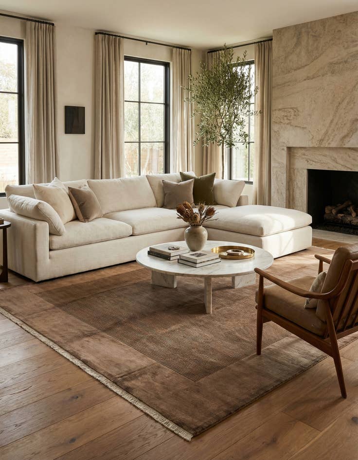 Detail image of  8' x 11' 6  Hand Knotted Darya Wool Rug