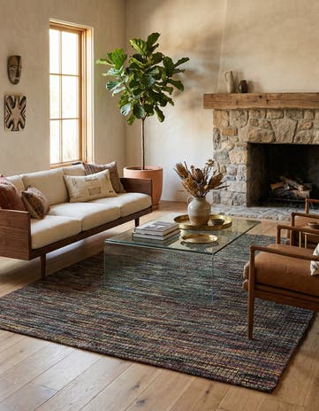 5' 5 x 8' Hand Knotted Darya Wool Rug