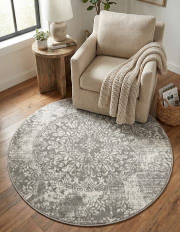 4' 1 x 4' 1 Monte Carlo Round Rug