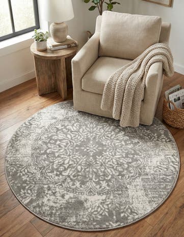 4' 1 x 4' 1 Monte Carlo Round Rug