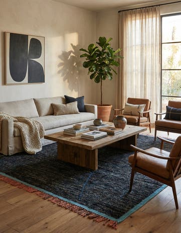 9' 1 x 12' 5 Hand Knotted Moroccan Wool Rug